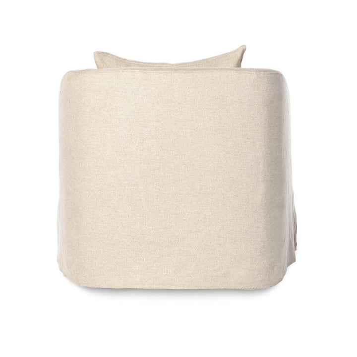 Malibu Slipcover Swivel Chair - Flanders Flax