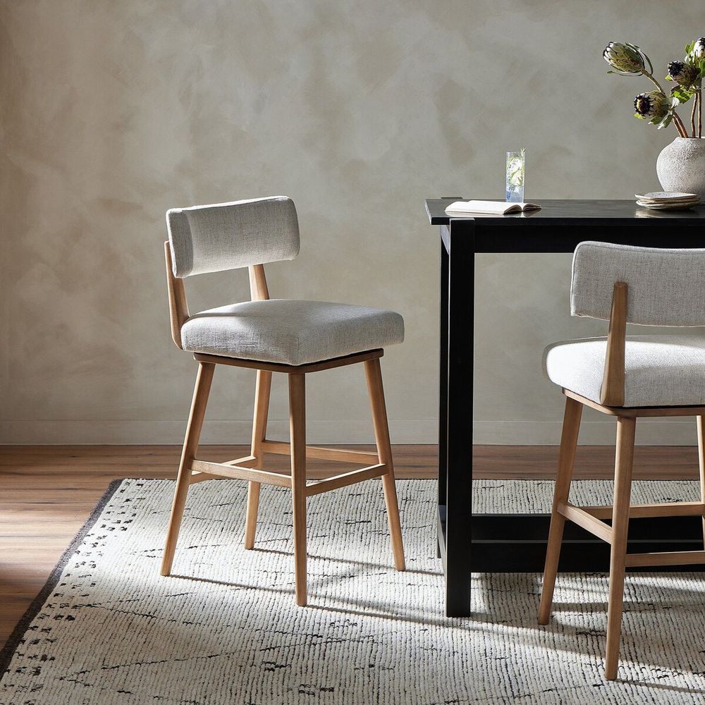 Bar & Counter Stools Leocadia Swivel Bar + Counter Stool - Bar - Essence Natural
