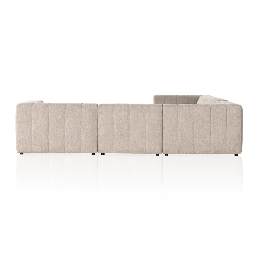 Ashford Channeled 5-Piece Sectional - 5-Piece Sectional - Napa Sandstone