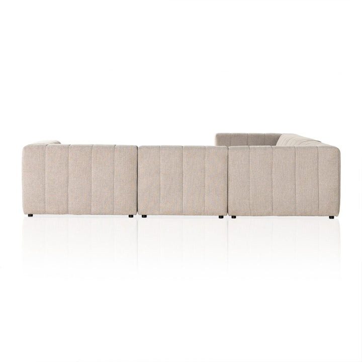 Ashford Channeled 5-Piece Sectional - 5-Piece Sectional - Napa Sandstone