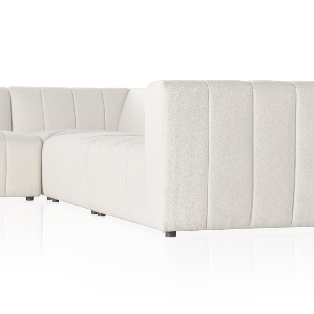 Ashford Channeled 5-Piece Sectional - 5-Piece Sectional - Fayette Cloud