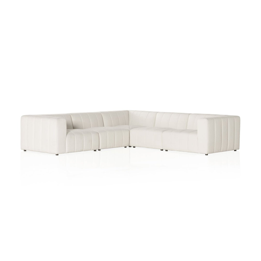 Ashford Channeled 5-Piece Sectional - 5-Piece Sectional - Fayette Cloud