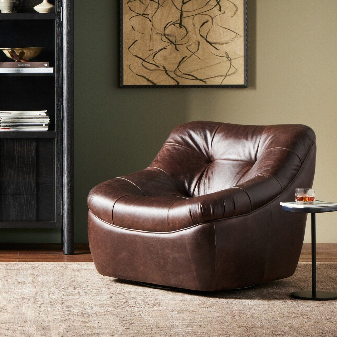 Harrison Swivel Chair - Conroe Cigar