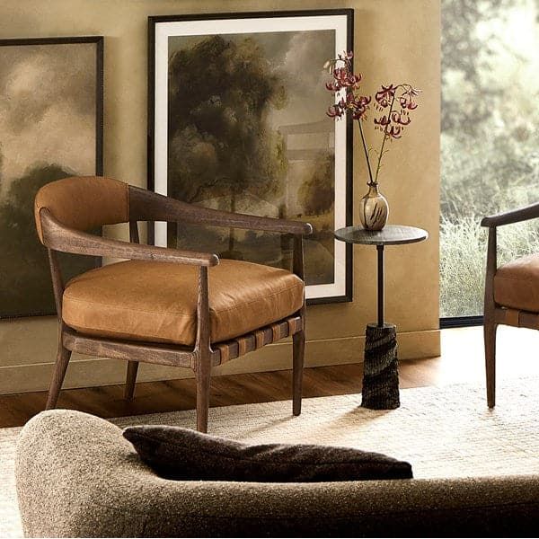 Dane Chair-Four Hands-FH-238421-002-Lounge ChairsEucapel Cocoa-2-France and Son