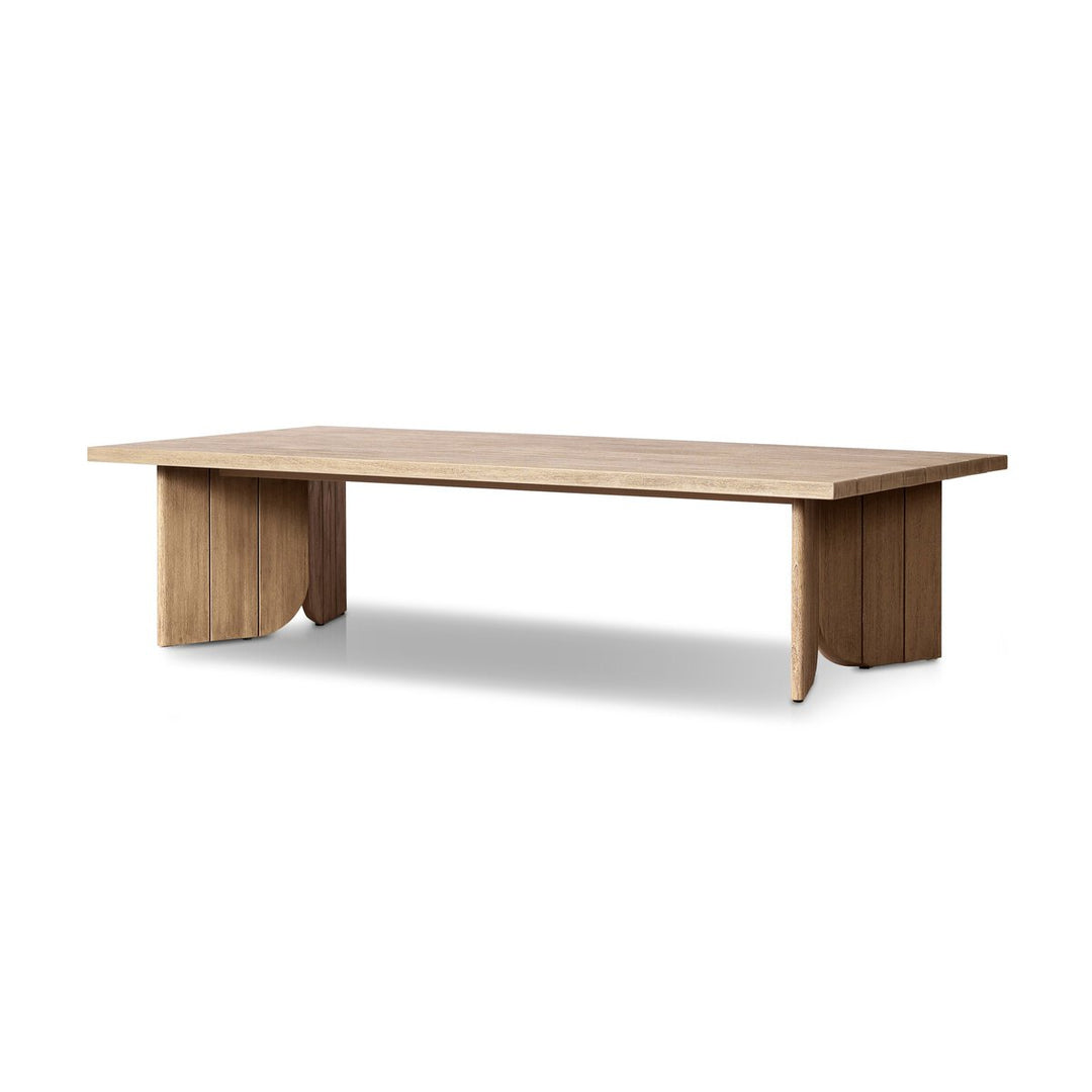 Odette Outdoor Coffee Table - Washed Brown