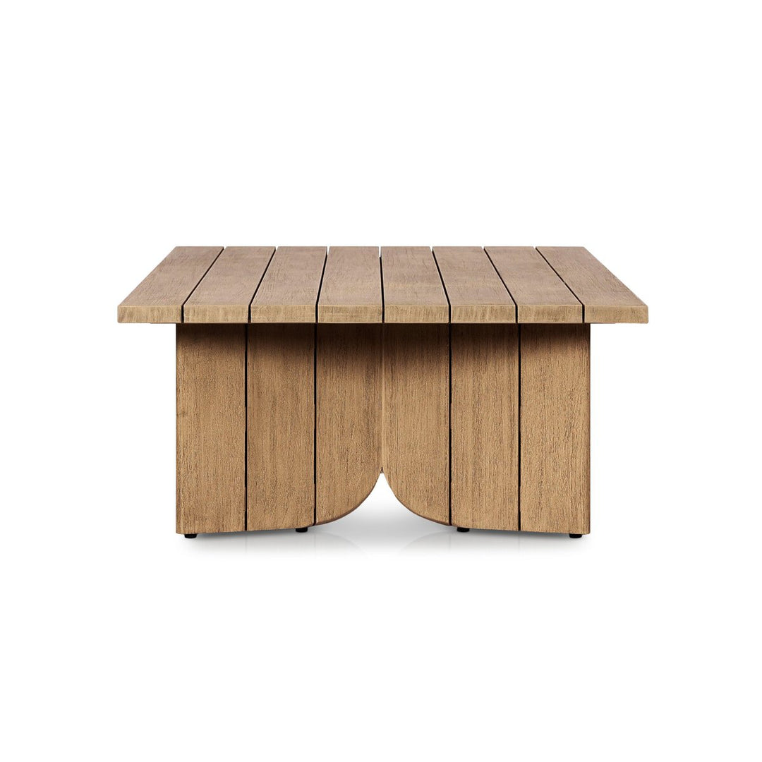 Odette Outdoor Coffee Table - Washed Brown