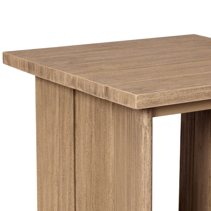 Odette Outdoor End Table - Washed Brown