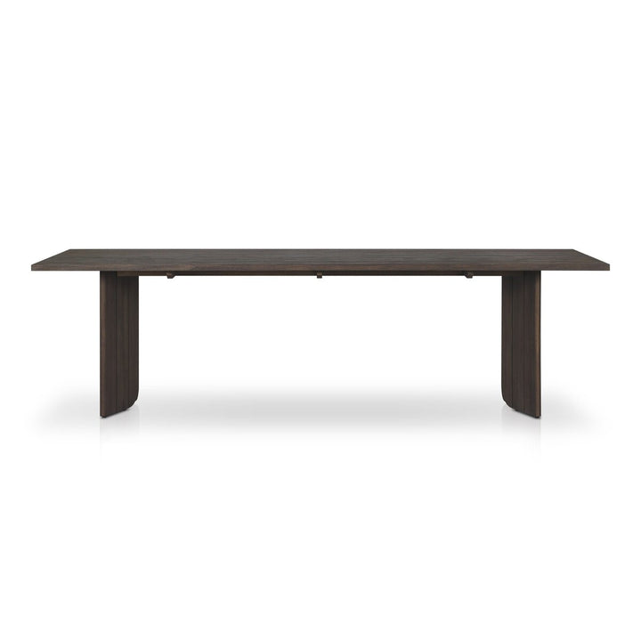 Odette Outdoor Dining Table - Stained Saddle Brown