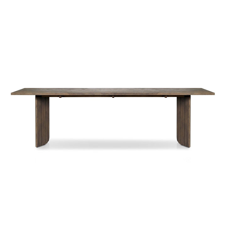 Odette Outdoor Dining Table - Stained Saddle Brown