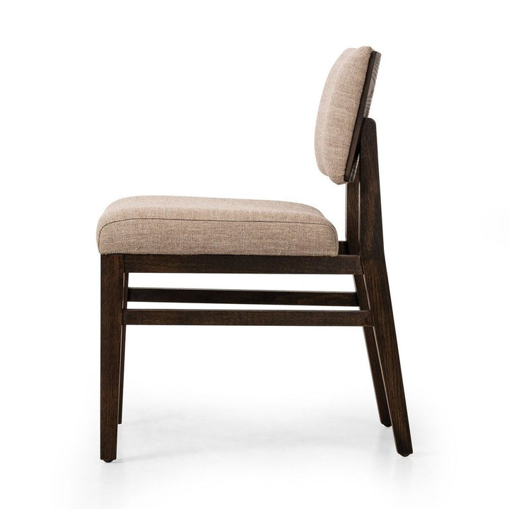 Dining Chairs Carlo Dining Chair: Alcala Fawn - Dark Oak - Dark Oak Veneer