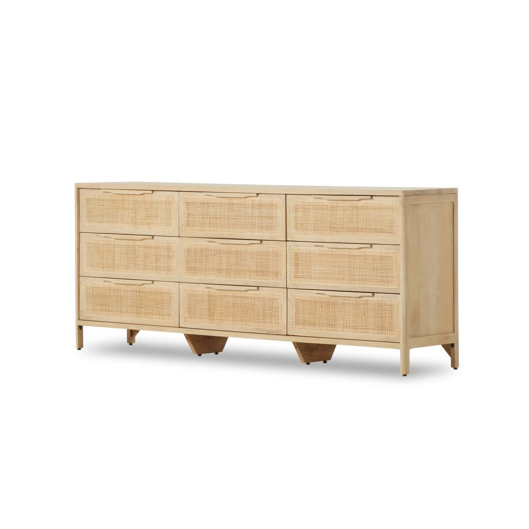 Adelaide 9 Drawer Dresser - Natural Mango