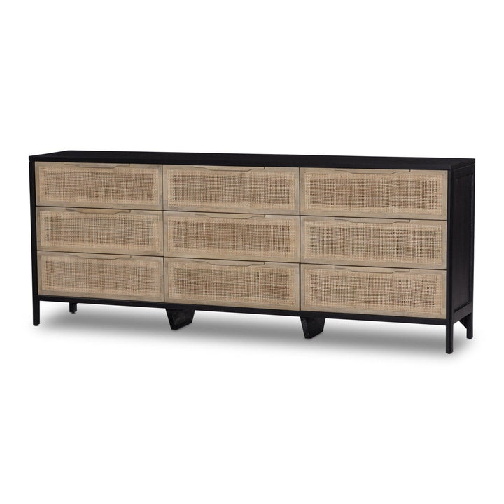 Paisley 9 Drawer Dresser - Natural Cane