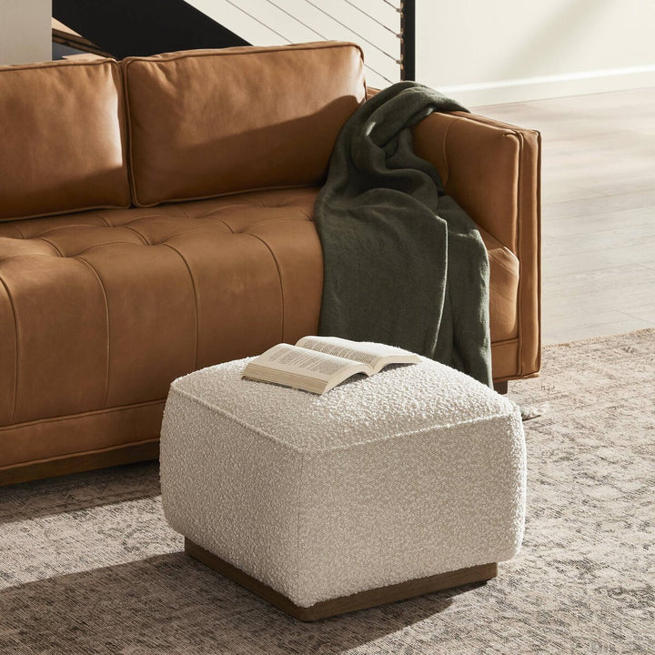 Radcliffe Square Ottoman - 21" - Knoll Natural