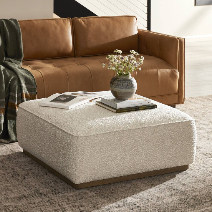 Radcliffe Square Ottoman - 36" - Knoll Natural