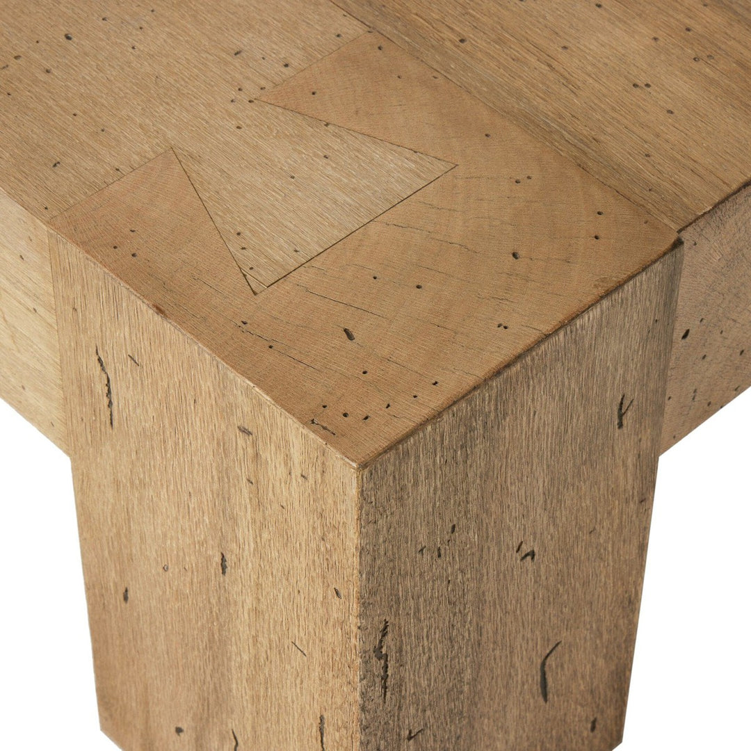 Callan Rectangular Coffee Table - Rustic Wormwood Oak