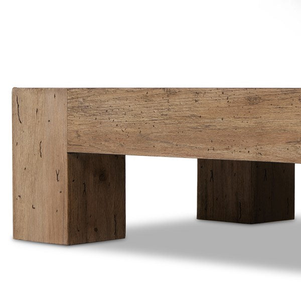 Abaso Rectangular Coffee Table-Four Hands-FH-238571-001-Coffee TablesRustic Wormwood Oak-5-France and Son