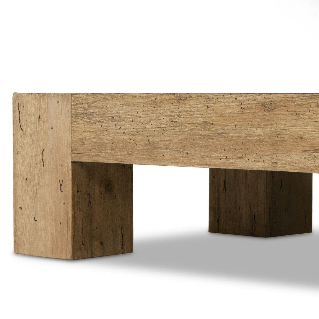 Callan Rectangular Coffee Table - Rustic Wormwood Oak