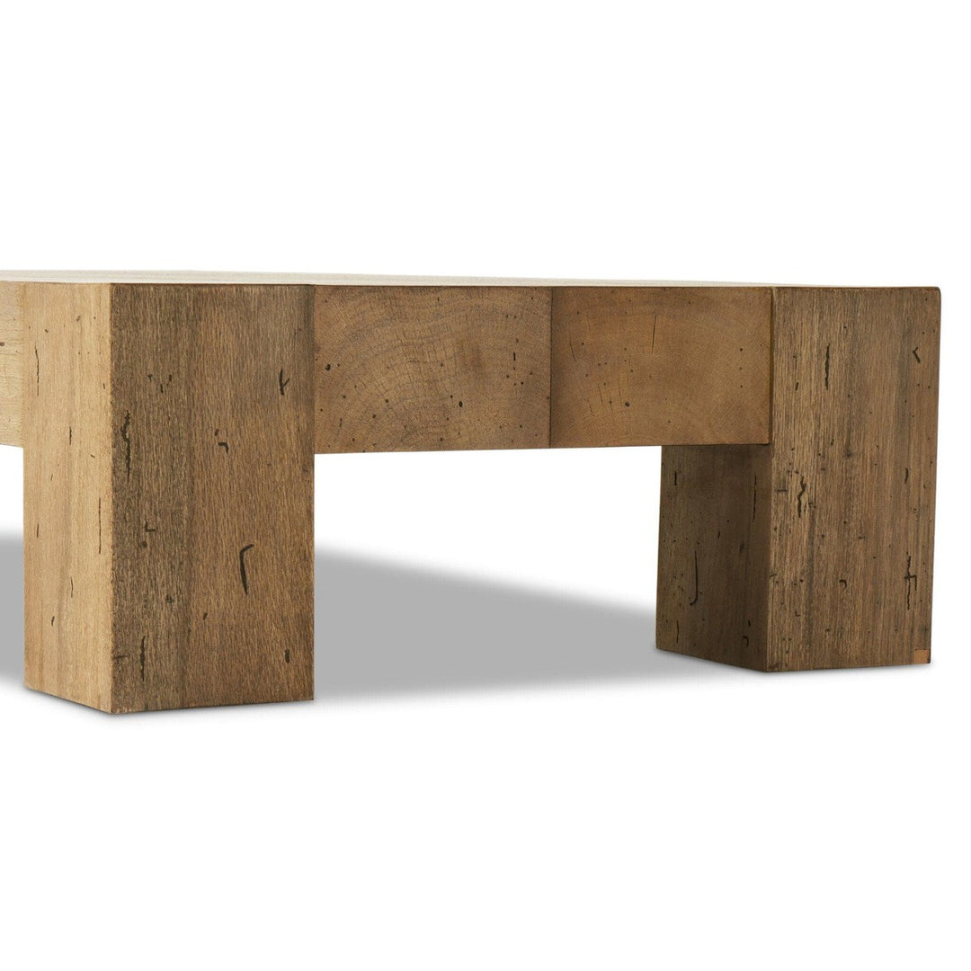 Callan Rectangular Coffee Table - Rustic Wormwood Oak