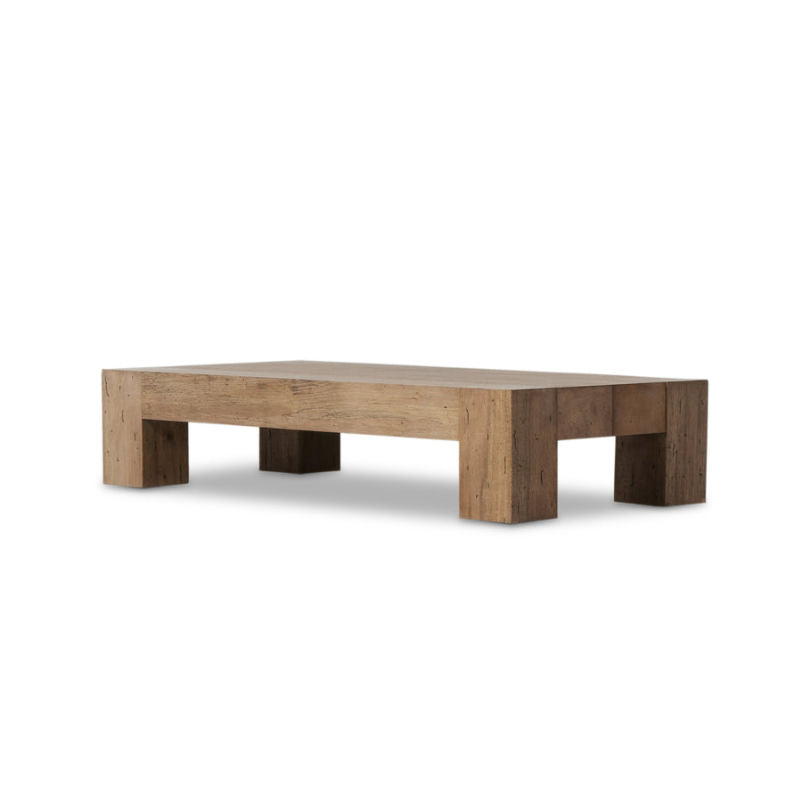 Abaso Rectangular Coffee Table-Four Hands-FH-238571-001-Coffee TablesRustic Wormwood Oak-1-France and Son