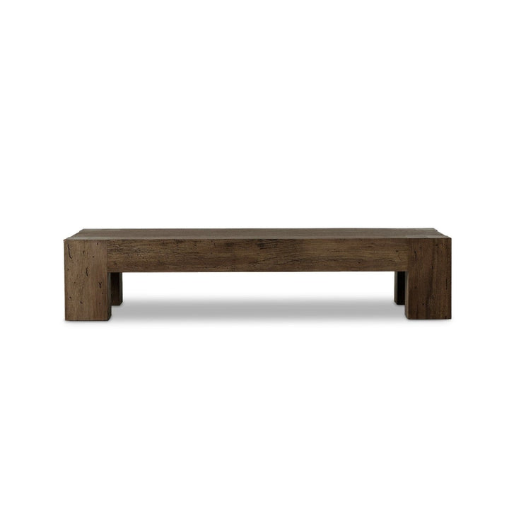 Callan Rectangular Coffee Table - Ebony Rustic Wormwood Oak