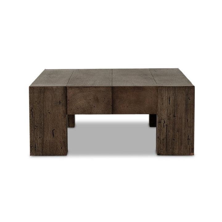 Callan Rectangular Coffee Table - Ebony Rustic Wormwood Oak