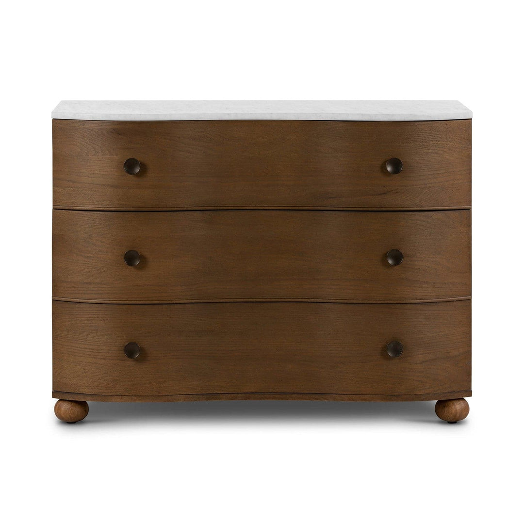 Tiago Marble Chest-Toasted Oak-Four Hands-FH-238583-001-Bookcases & Cabinets-2-France and Son