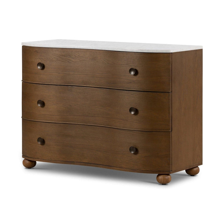 Tiago Marble Chest-Toasted Oak-Four Hands-FH-238583-001-Bookcases & Cabinets-1-France and Son