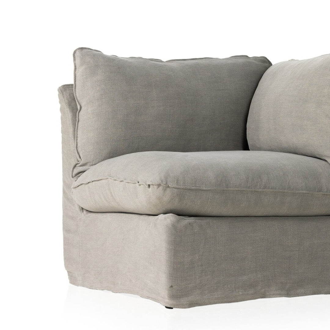 Build Your Own: Weston Slipcover Sectional - Broadway Stone - Corner Piece