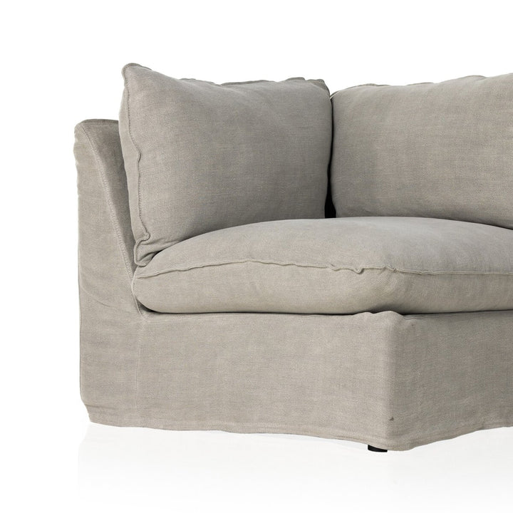 Build Your Own: Weston Slipcover Sectional - Broadway Stone - Corner Piece