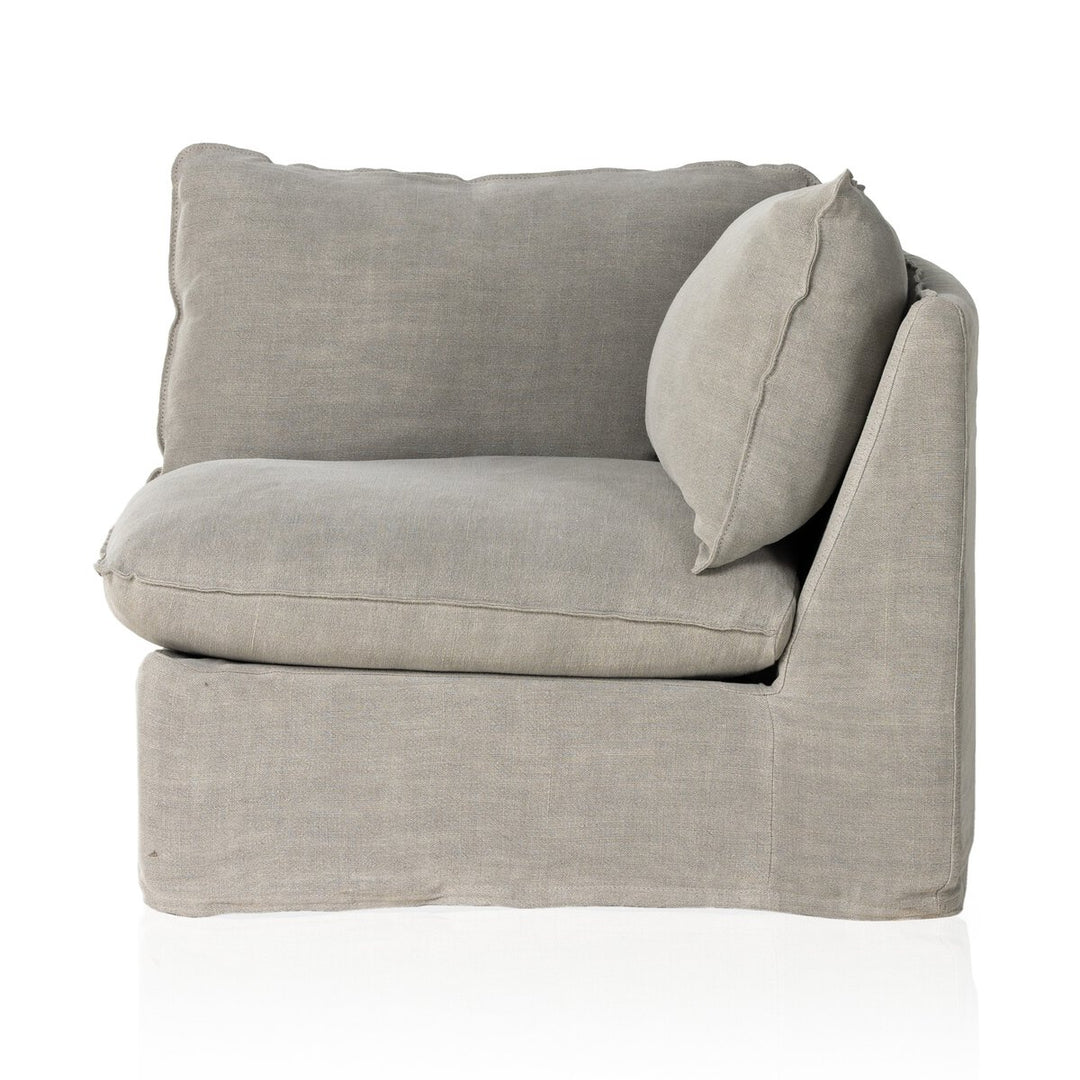 Build Your Own: Weston Slipcover Sectional - Broadway Stone - Corner Piece