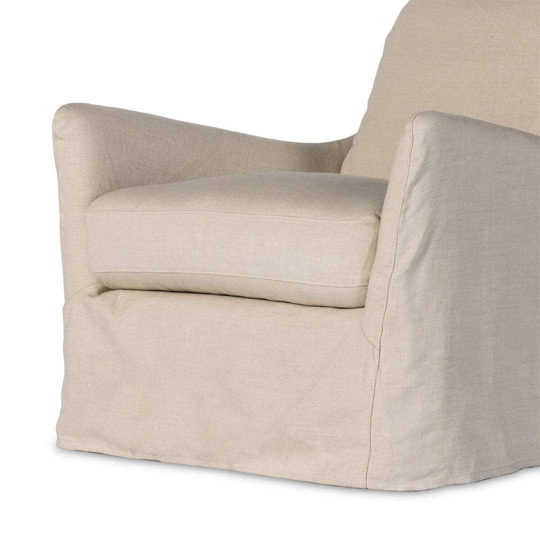 Colette Slipcover Swivel Chair