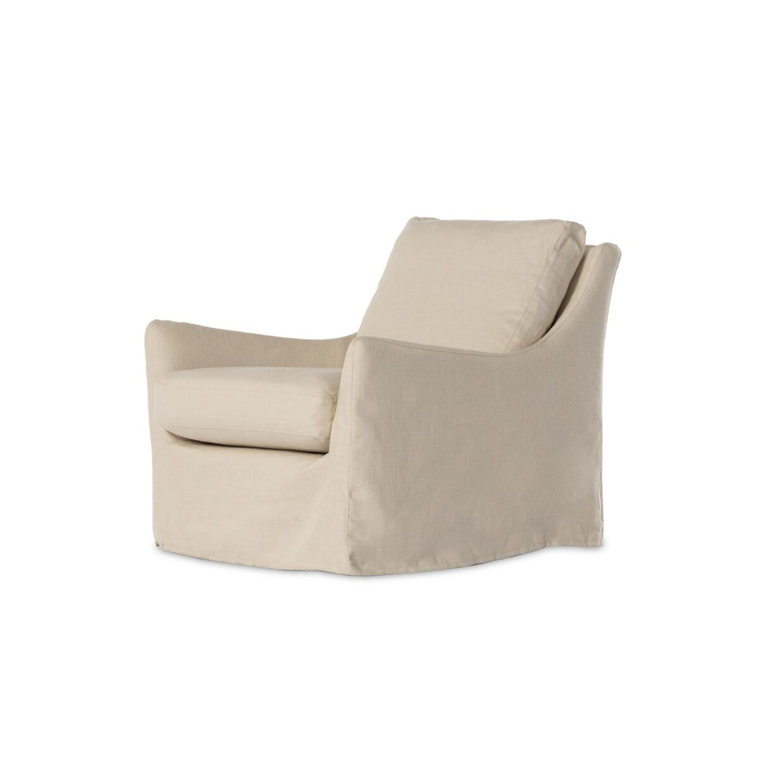 Colette Slipcover Swivel Chair