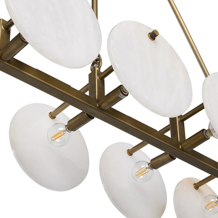 Marceline Chandelier - Antique Brass Iron