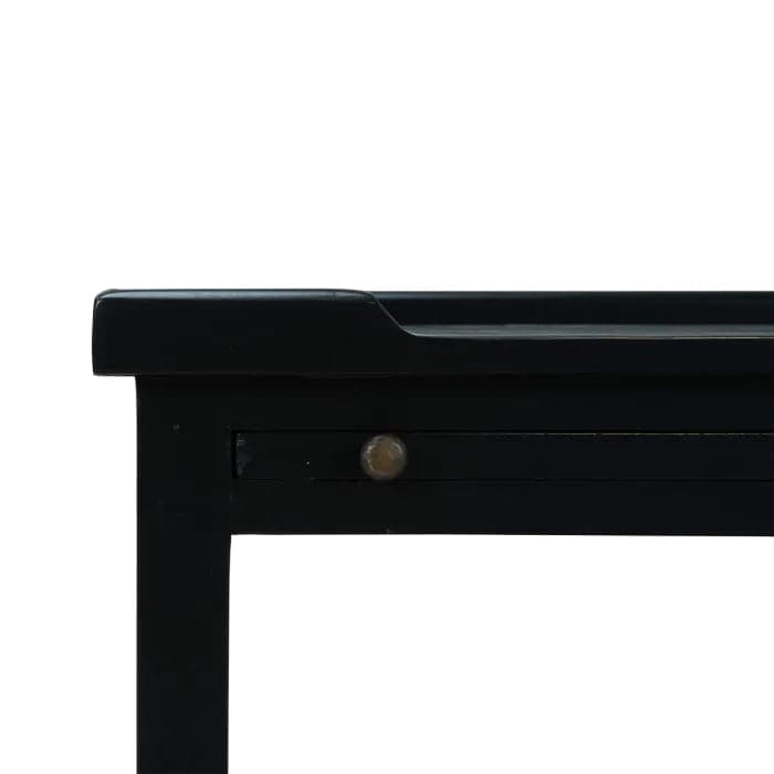 Eton 2 Drawer Side Table w/ Pull Out Shelf-Bramble-BRAM-23873STW-Side TablesStraw Wash-19-France and Son