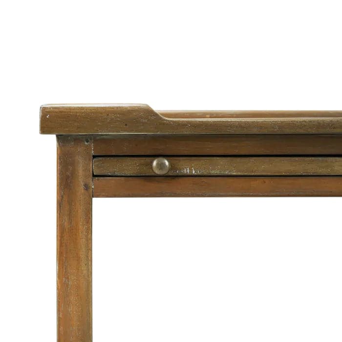 Eton 2 Drawer Side Table w/ Pull Out Shelf-Bramble-BRAM-23873STW-Side TablesStraw Wash-6-France and Son