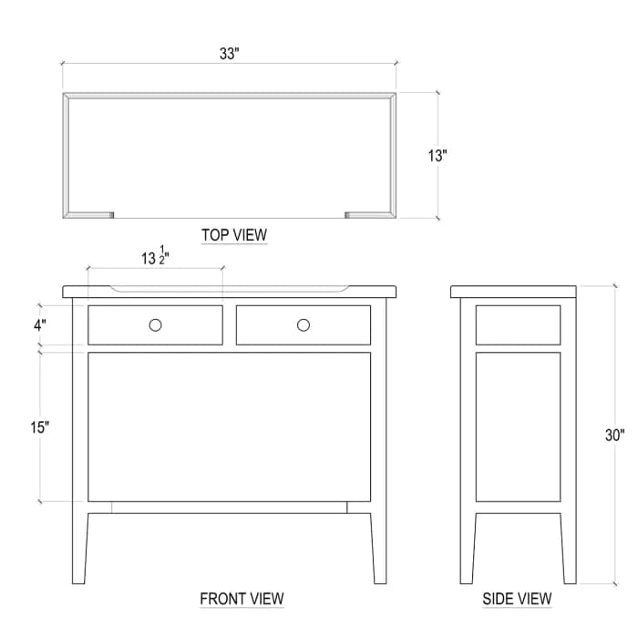 Eton Console-Bramble-BRAM-23875GCH-Console TablesGrey Charleston-3-France and Son