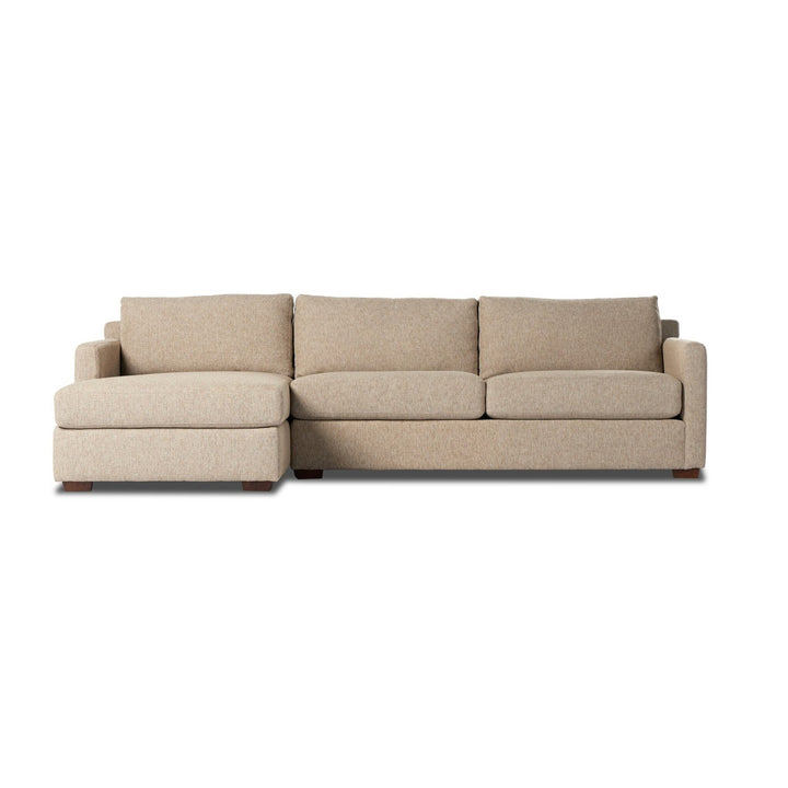 Kingston 2-Piece Sectional - Delta Sand - Left Chaise