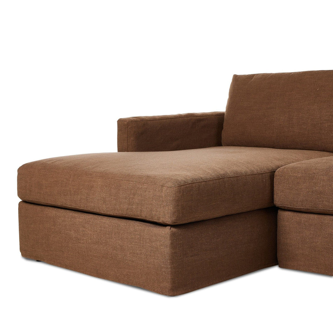 Kingston 2-Piece Slipcover Sectional - Antwerp Cafe - Left Chaise