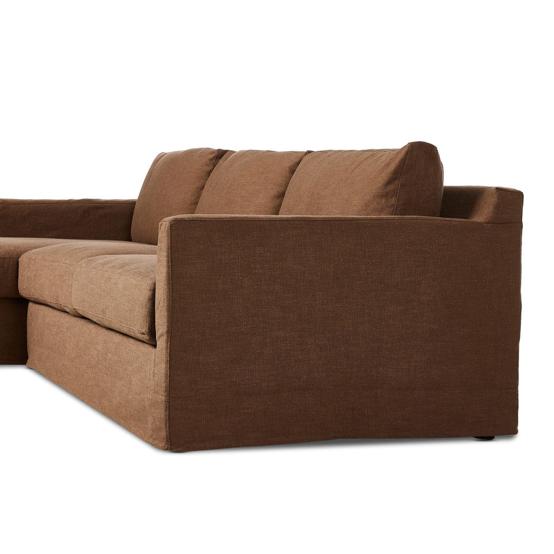 Kingston 2-Piece Slipcover Sectional - Antwerp Cafe - Left Chaise