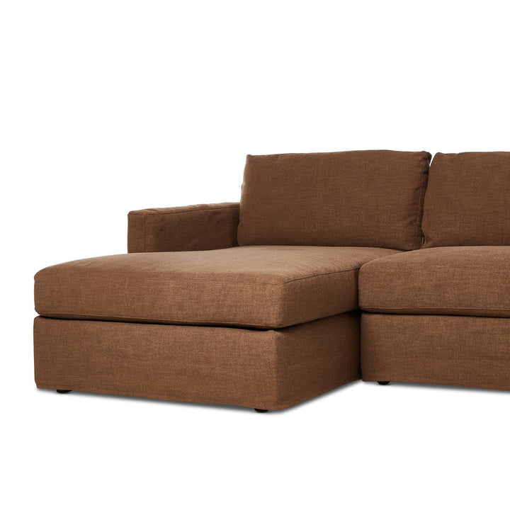 Kingston 2-Piece Slipcover Sectional - Antwerp Cafe - Left Chaise