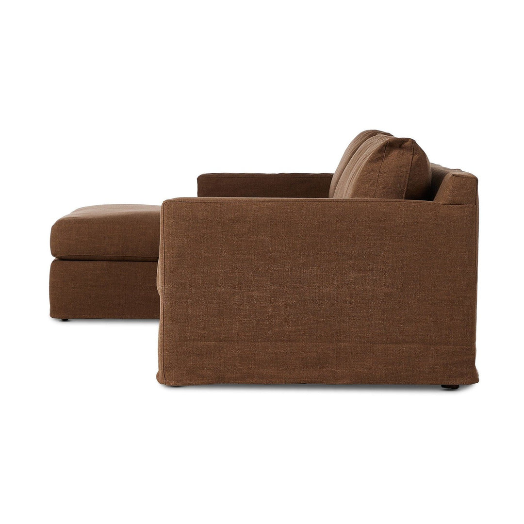 Kingston 2-Piece Slipcover Sectional - Antwerp Cafe - Left Chaise