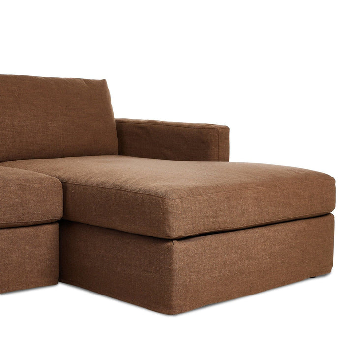 Kingston 2-Piece Slipcover Sectional - Antwerp Cafe - Right Chaise