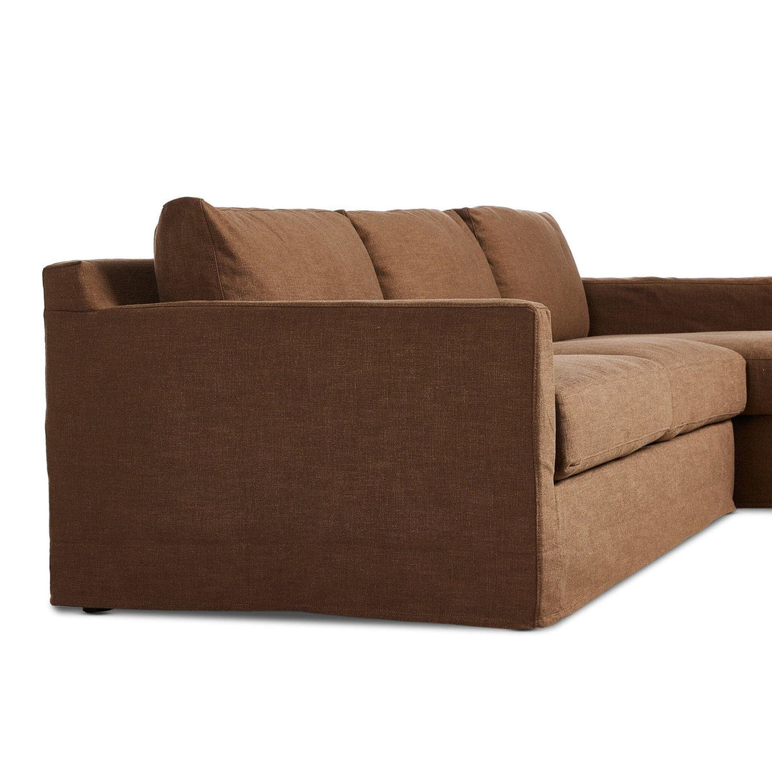 Kingston 2-Piece Slipcover Sectional - Antwerp Cafe - Right Chaise