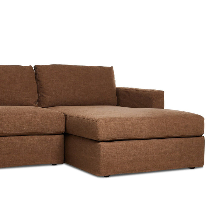 Kingston 2-Piece Slipcover Sectional - Antwerp Cafe - Right Chaise