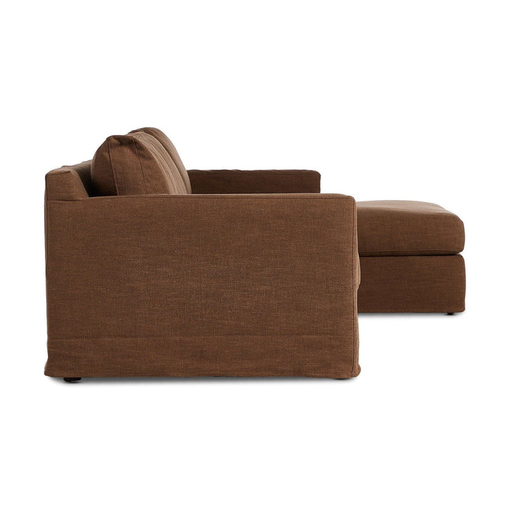 Kingston 2-Piece Slipcover Sectional - Antwerp Cafe - Right Chaise