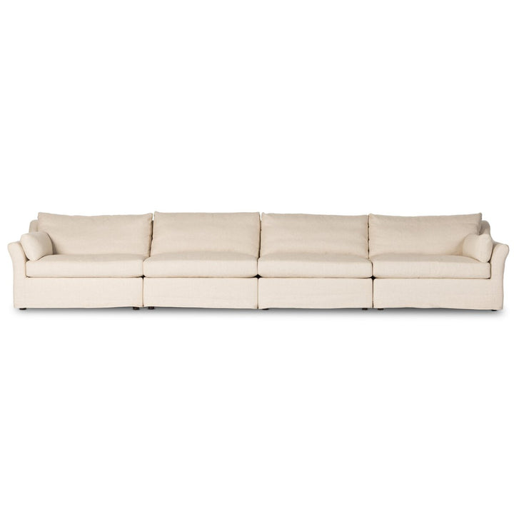 Fairview 4-Piece Slipcover Sectional - 4-Piece Sectional