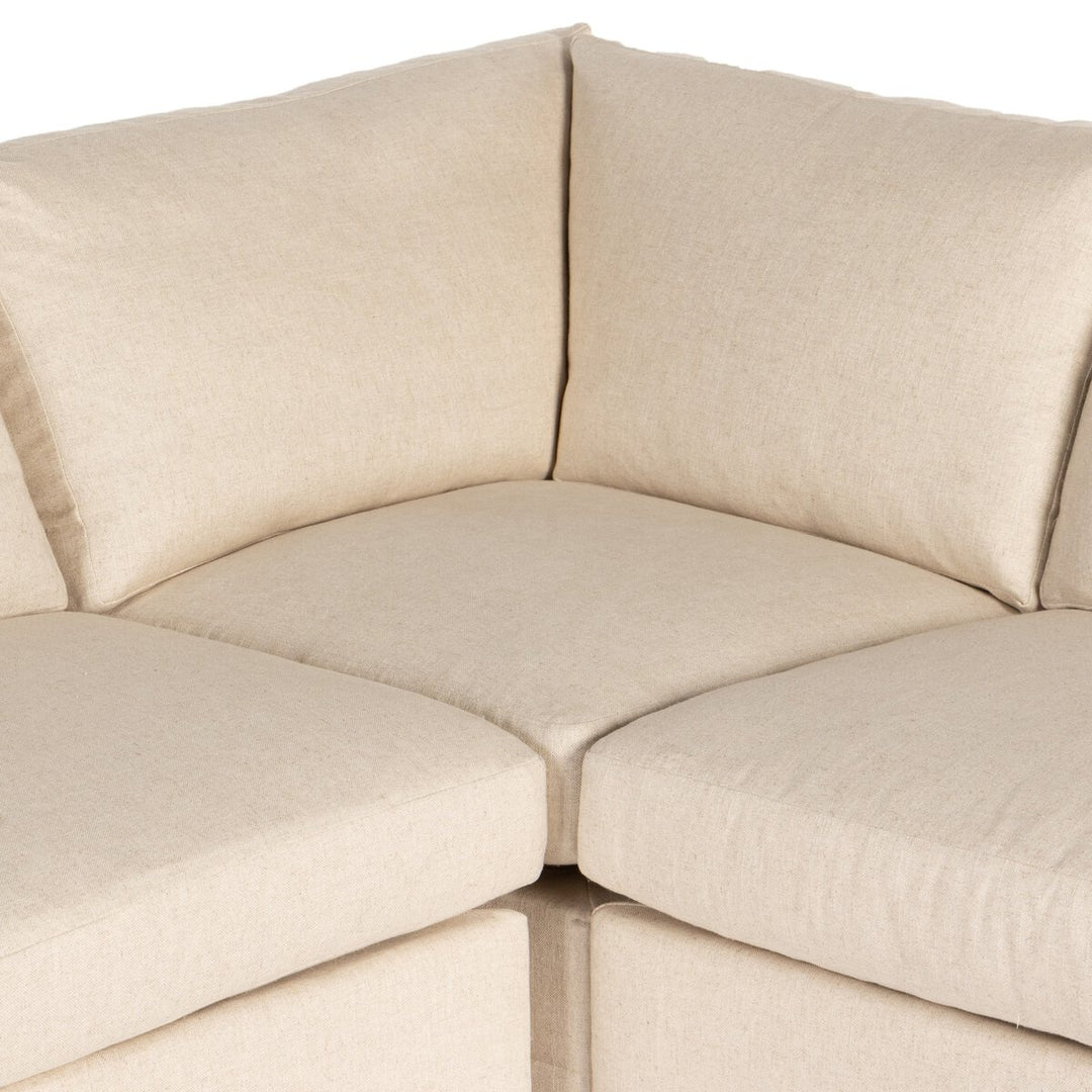 Fairview 4-Piece Slipcover Sectional - Left Arm Facing W/ Ottoman