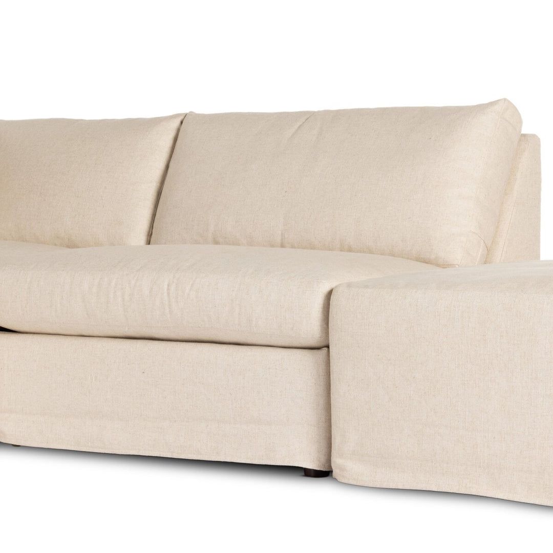 Fairview 4-Piece Slipcover Sectional - Left Arm Facing W/ Ottoman