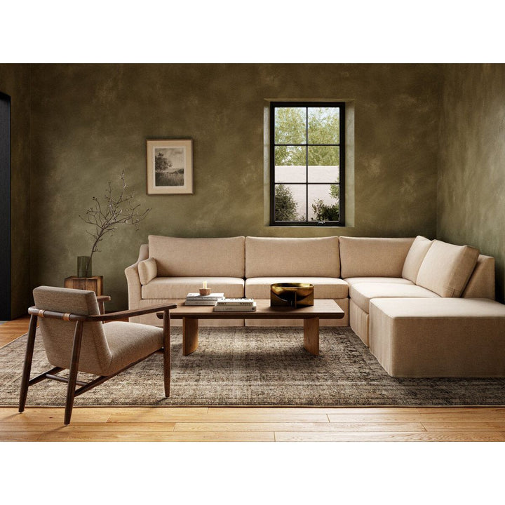 Fairview 4-Piece Slipcover Sectional - Left Arm Facing W/ Ottoman