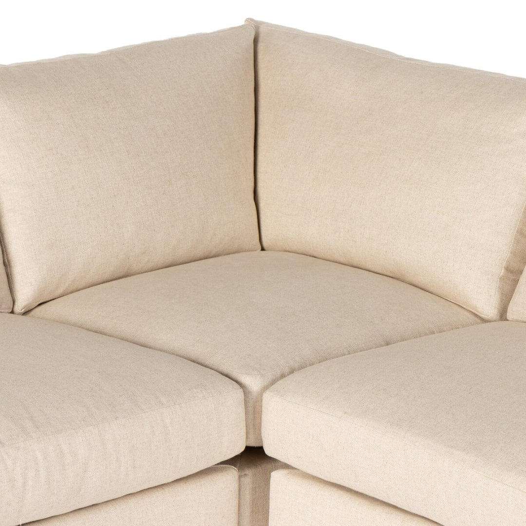 Fairview 4-Piece Slipcover Sectional - Right Arm Facing W/ Ottoman